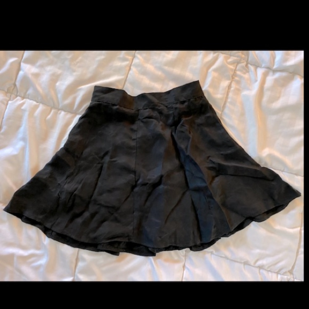 Brandy Melville Black Suede Skirt